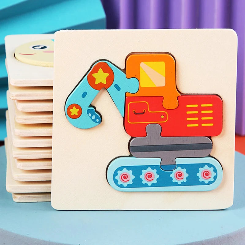 Mini Wooden Animal Picture Puzzle