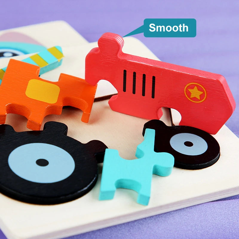Mini Wooden Animal Picture Puzzle