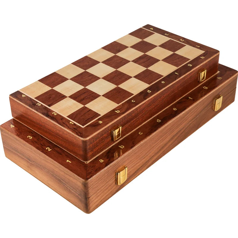 39 cm Folding Wooden Chess Set