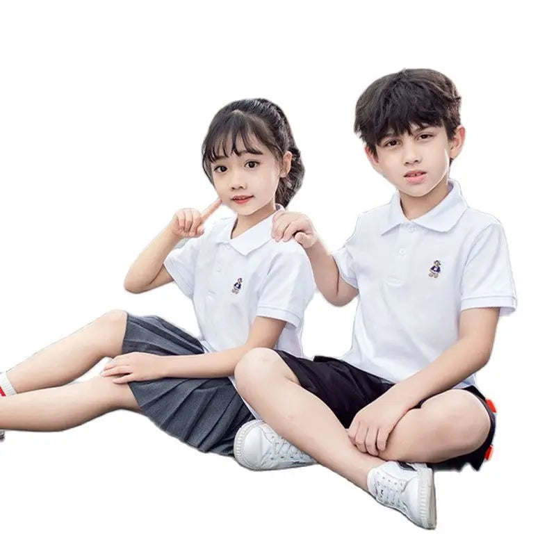 Bear Detail Cotton-Blend Polo Shirt