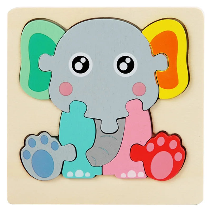 Mini Wooden Animal Picture Puzzle