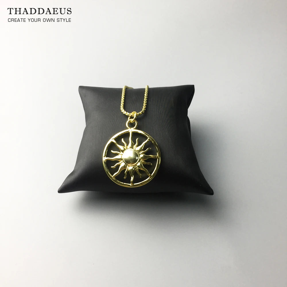 Sun Motif Pendant Necklace