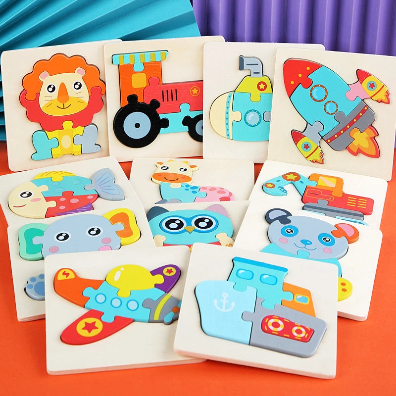 Mini Wooden Animal Picture Puzzle