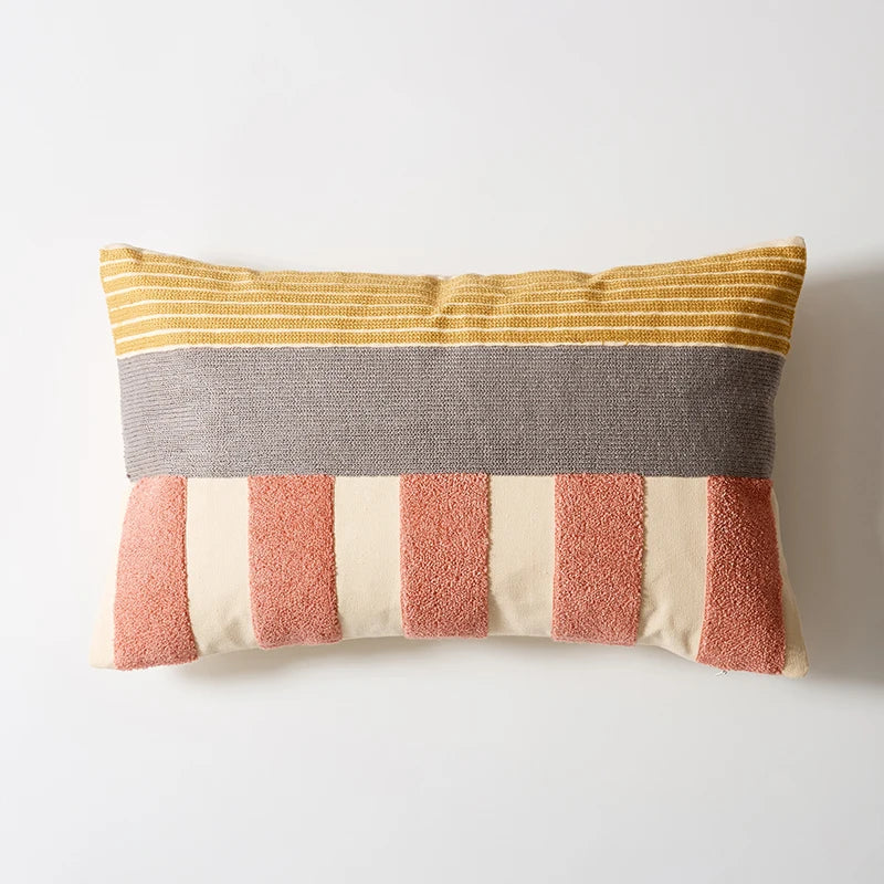 Colorful Embroidered Cushion Cover