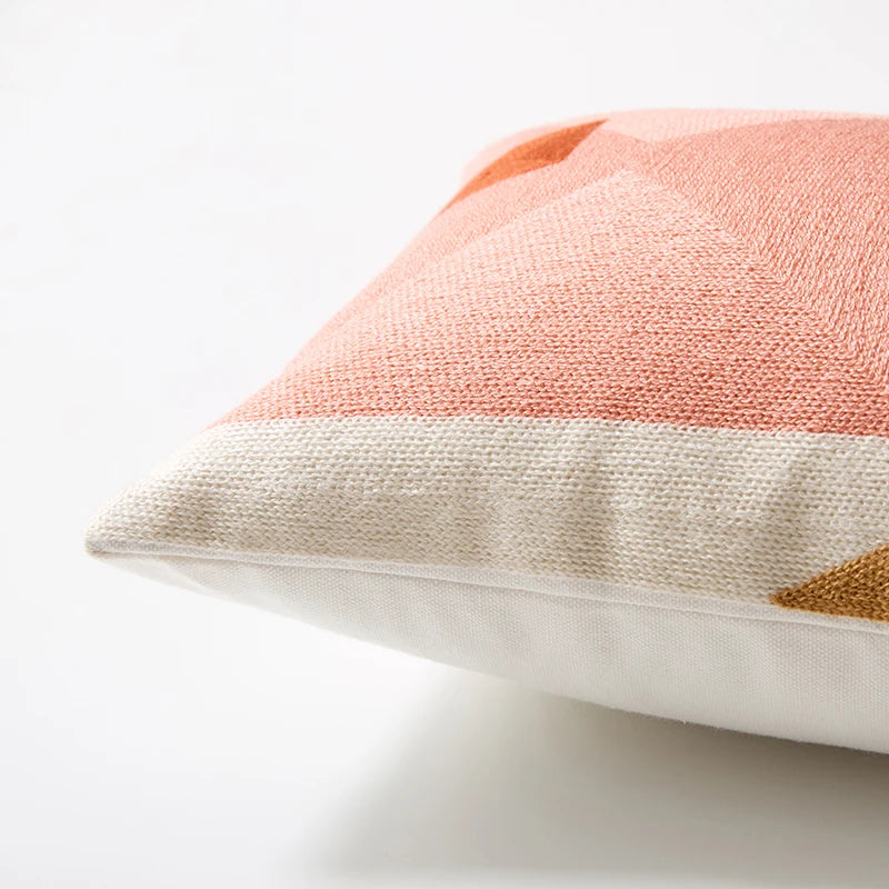 Colorful Embroidered Cushion Cover