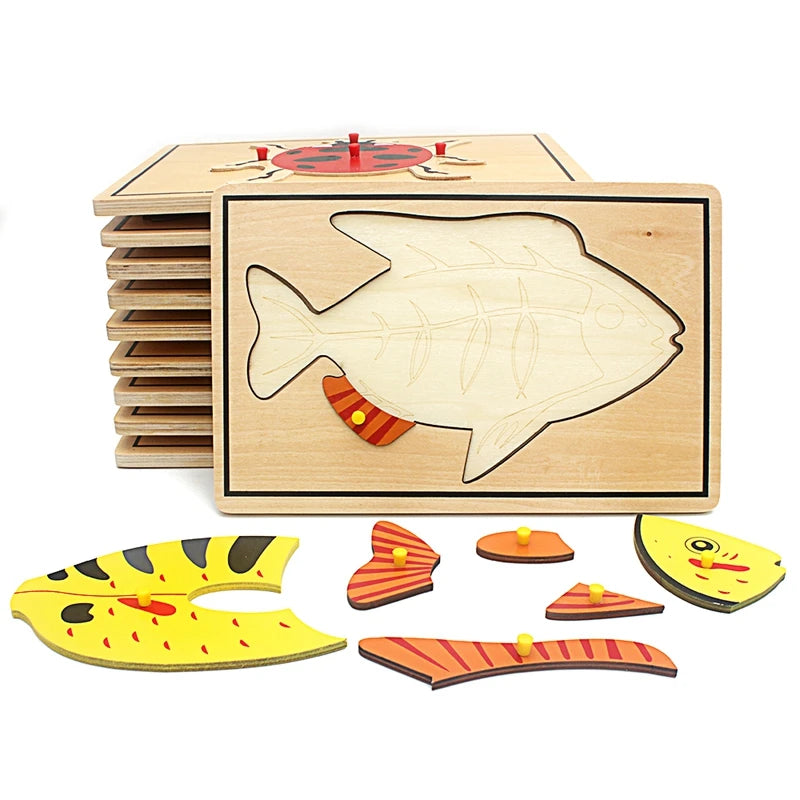 Wooden Animal Skeleton Puzzle