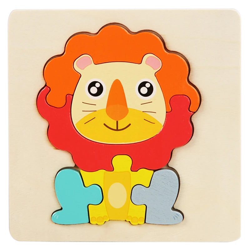 Mini Wooden Animal Picture Puzzle