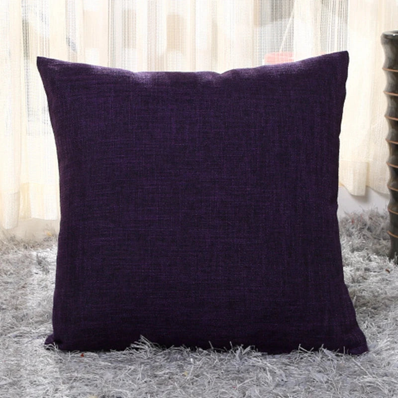 Everyday Solid-Color Cushion Cover