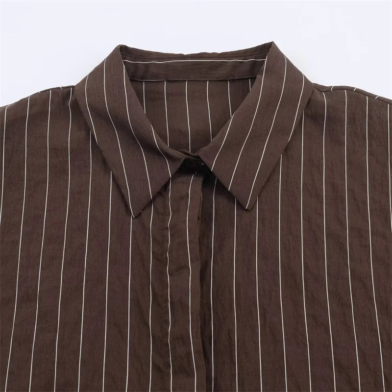 Warm-Stripe Long-Sleeve Shirt