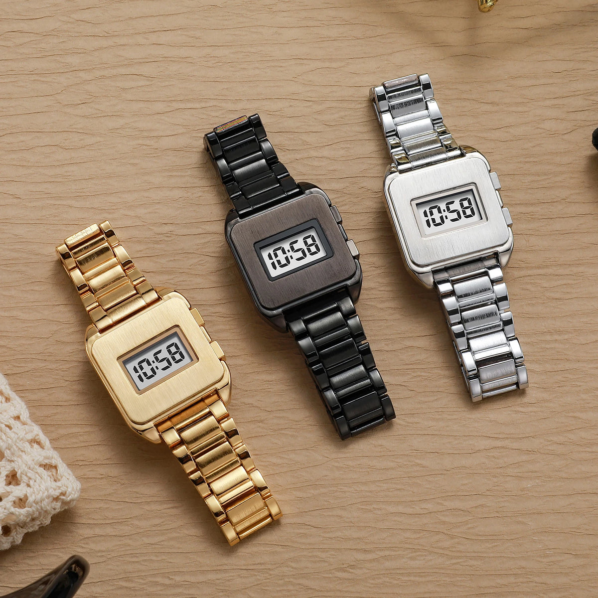 Gorben Rectangular Digital Watch