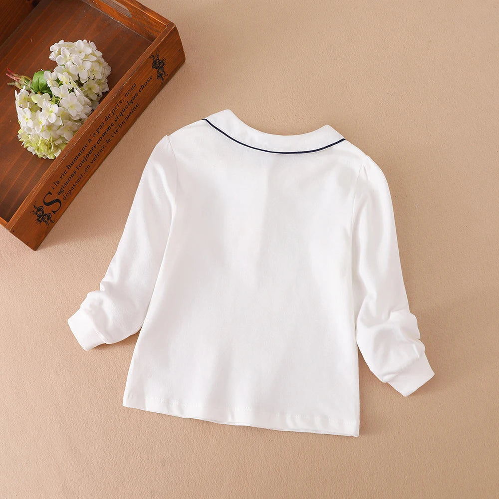 Embroidered Cotton Long-Sleeve Shirt