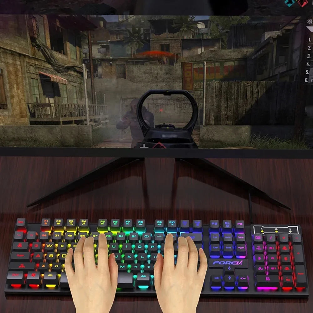 Kebidumei Backlit Keyboard and Mouse Options