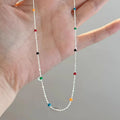Delicate Bead Chain Necklace