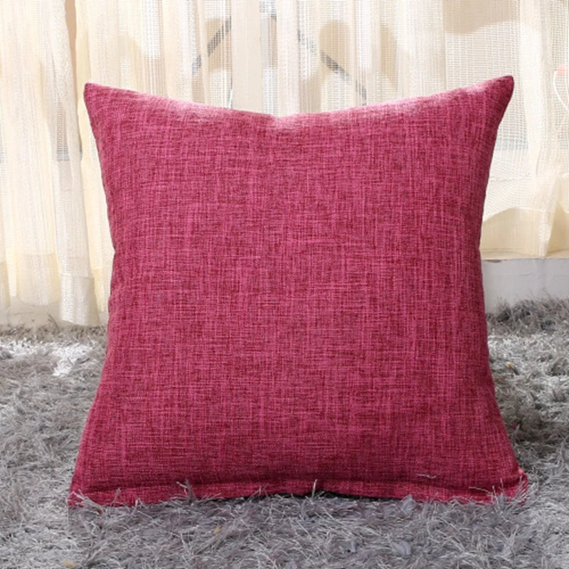 Everyday Solid-Color Cushion Cover