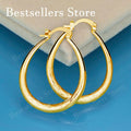 30 mm Textured Hoop Earrings