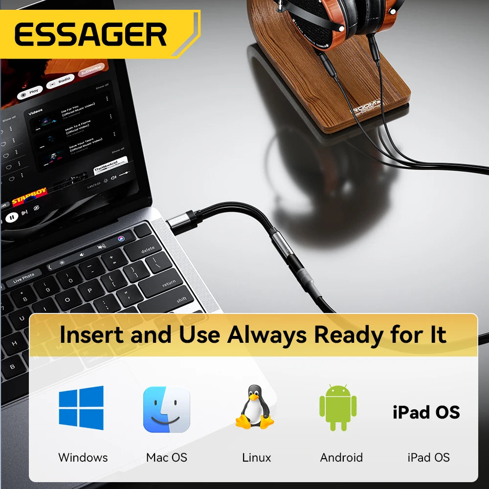 Essager 3.5 mm Headphone Adapter