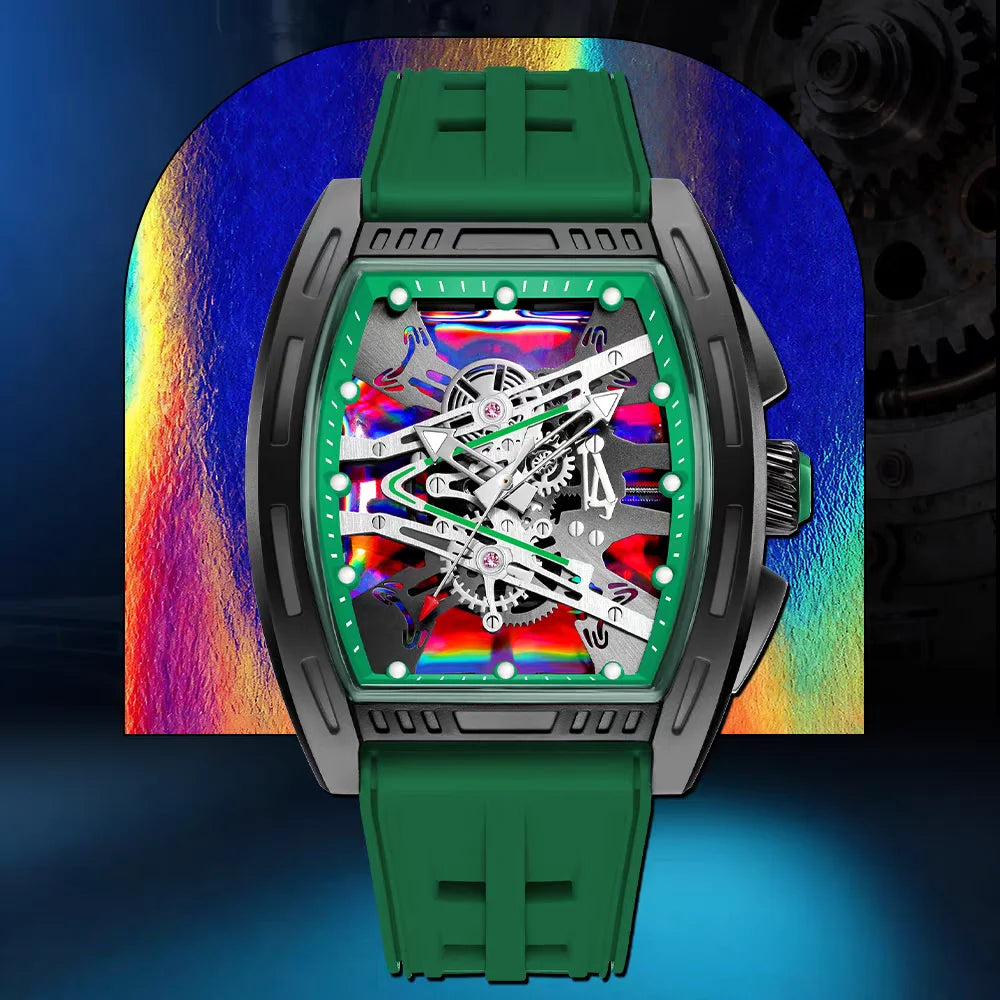47 mm Silicone-Strap Quartz Watch