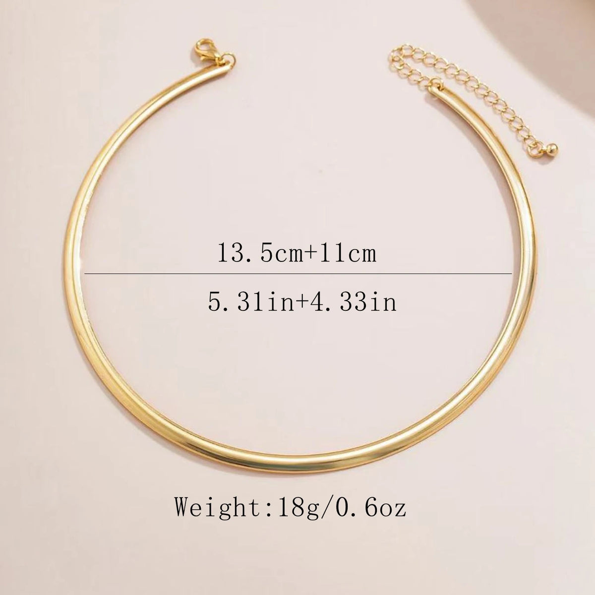 Minimal Round Collar Necklace