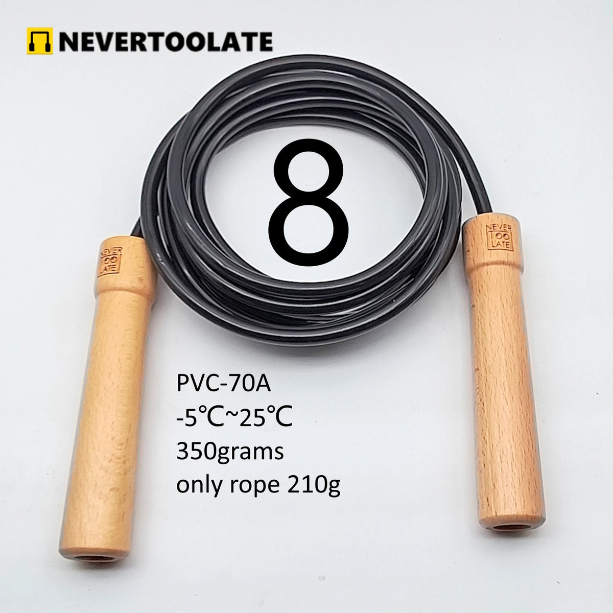 Heavy 8 mm Training Jump Rope