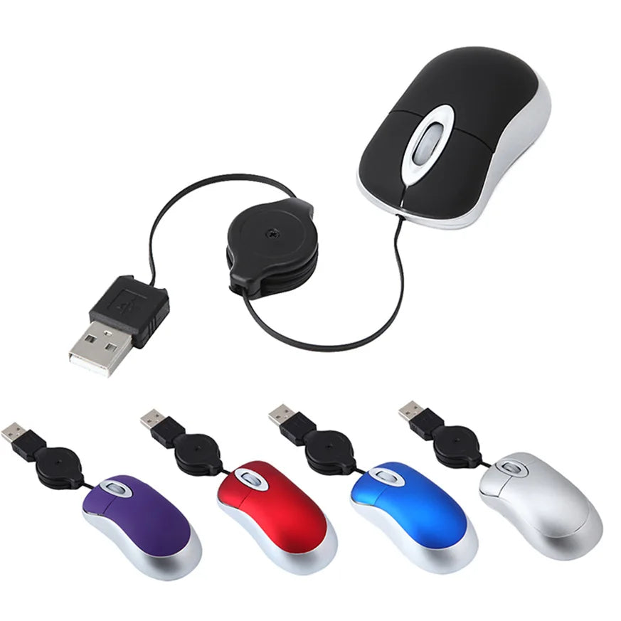 Mini Retractable USB Mouse
