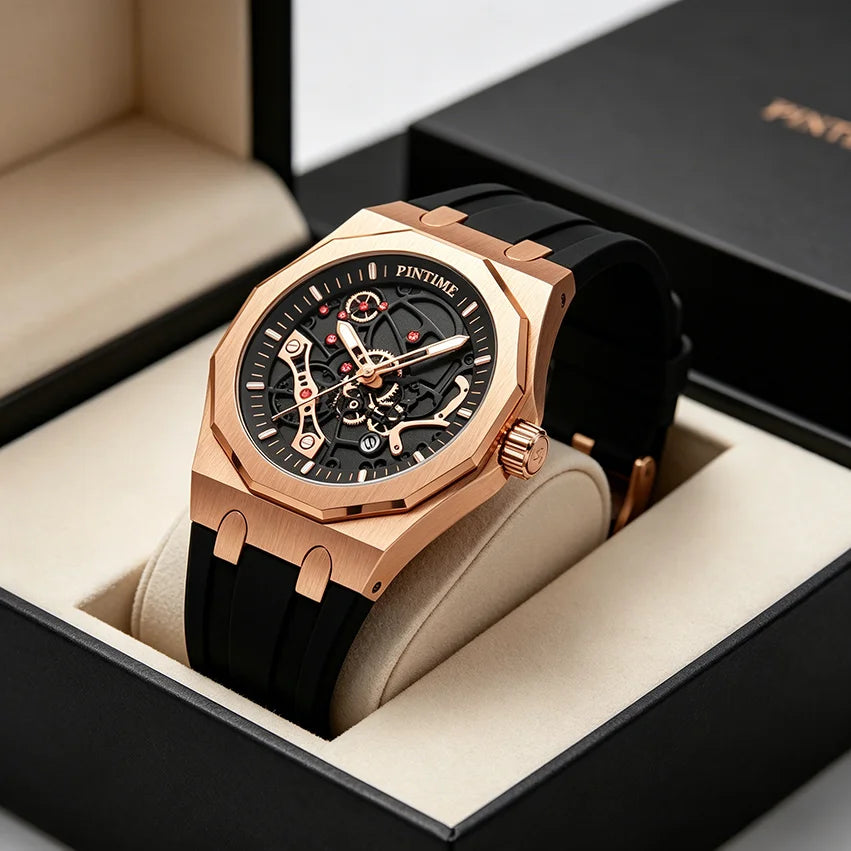 Pintime Silicone-Strap Quartz Watch