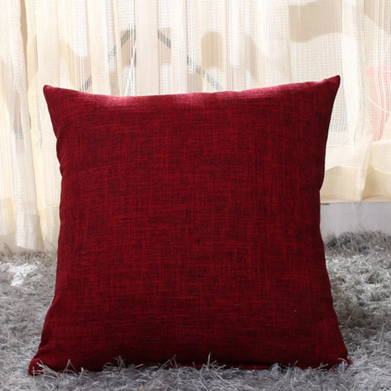 Everyday Solid-Color Cushion Cover