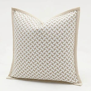 Modern Geometric Jacquard Cushion Cover
