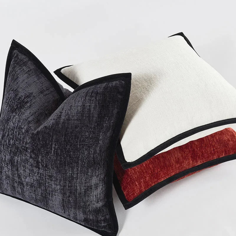 Solid Chenille-Style Cushion Cover