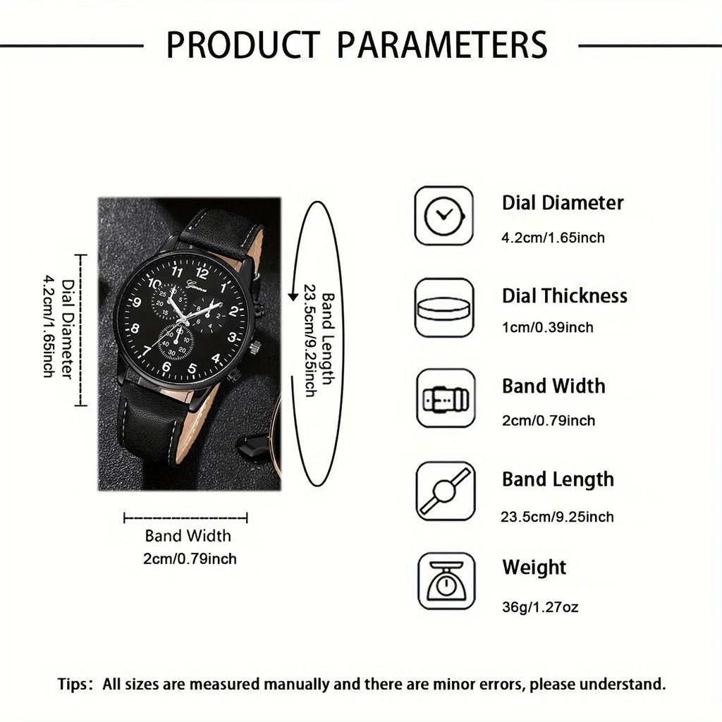 Five-Piece Watch & Bracelet Set