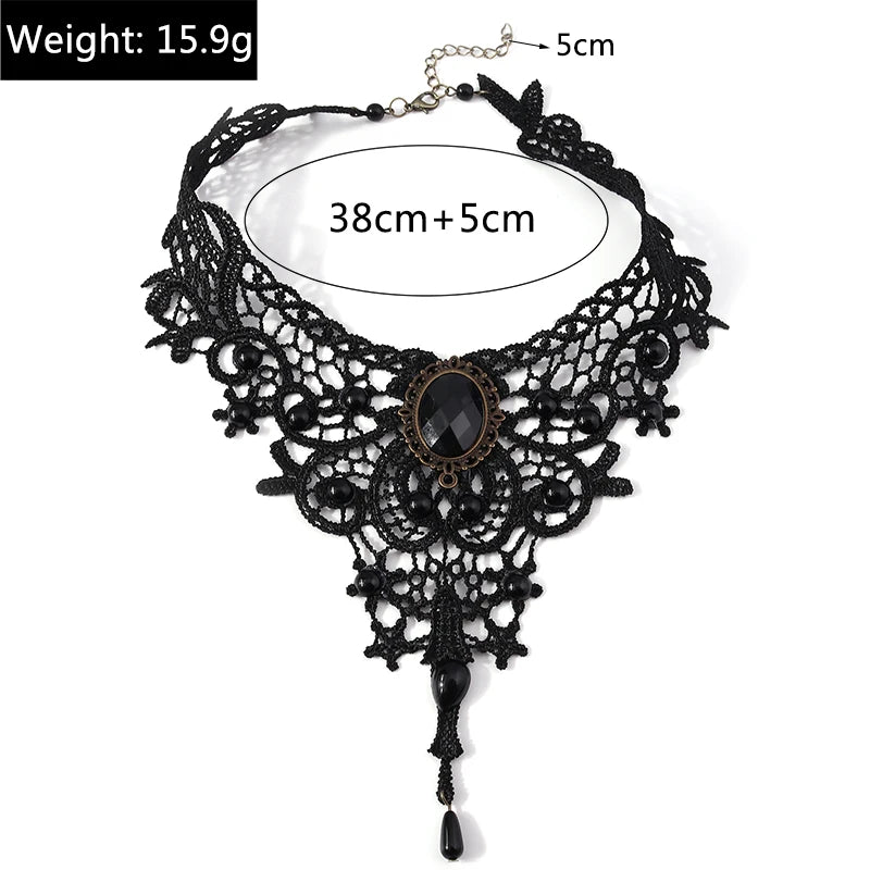 Black Lace Statement Choker