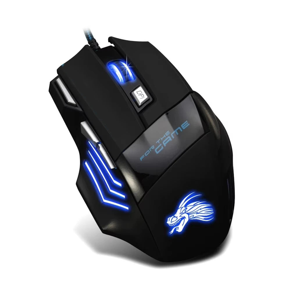 Seven-Button Backlit USB Mouse