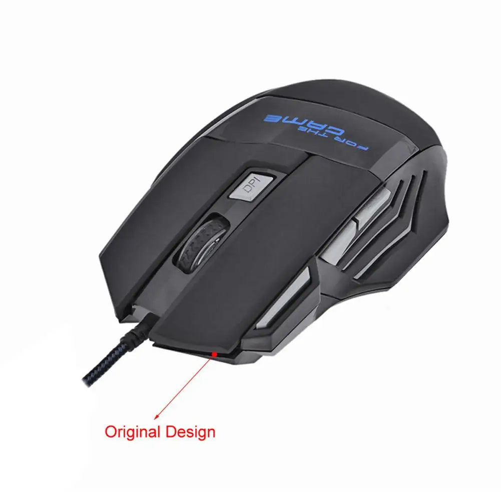 Seven-Button Backlit USB Mouse