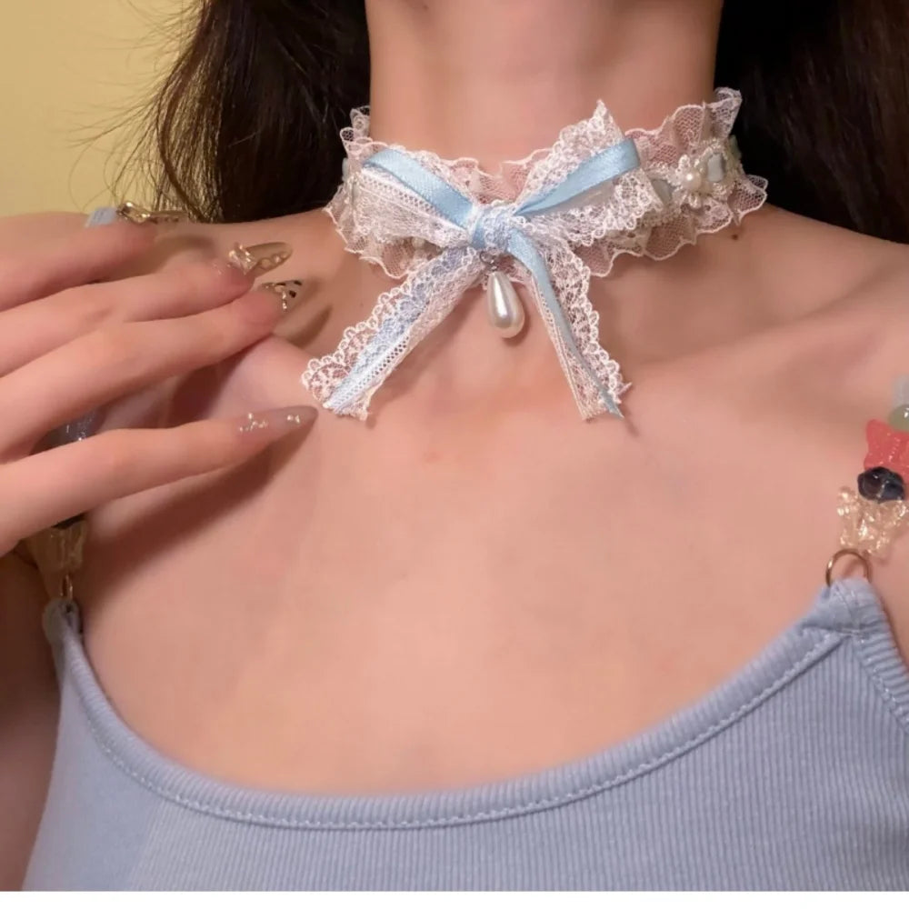 Lace Bow Choker