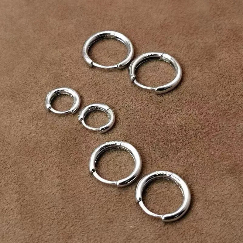 Smooth Round Stud Earrings