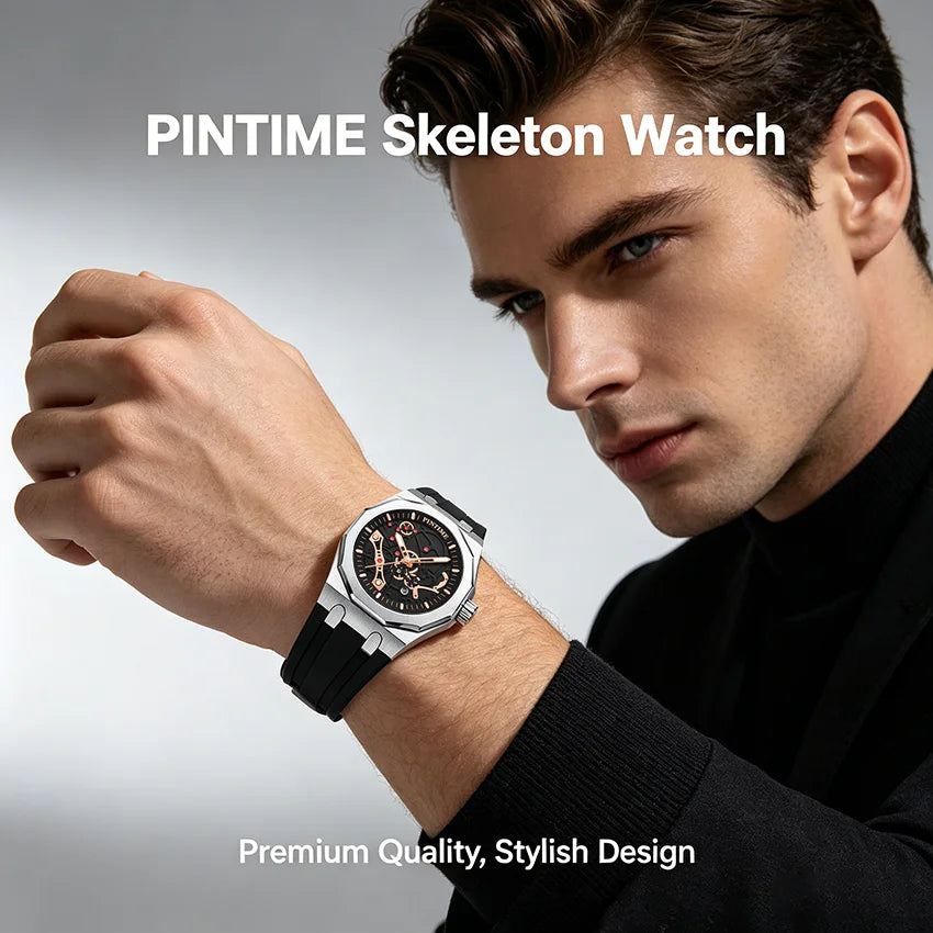 Pintime Silicone-Strap Quartz Watch