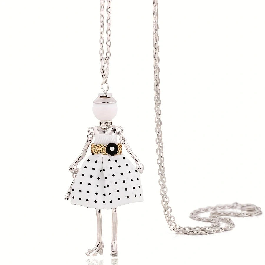 Decorative Long Pendant Necklace