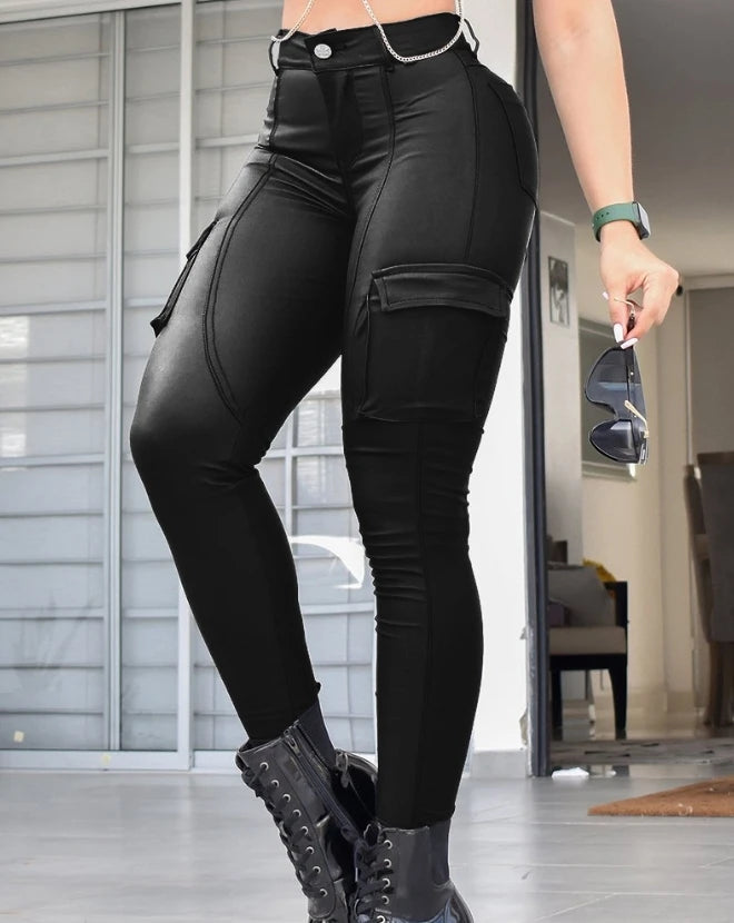 Slim Pocket-Detail Trousers