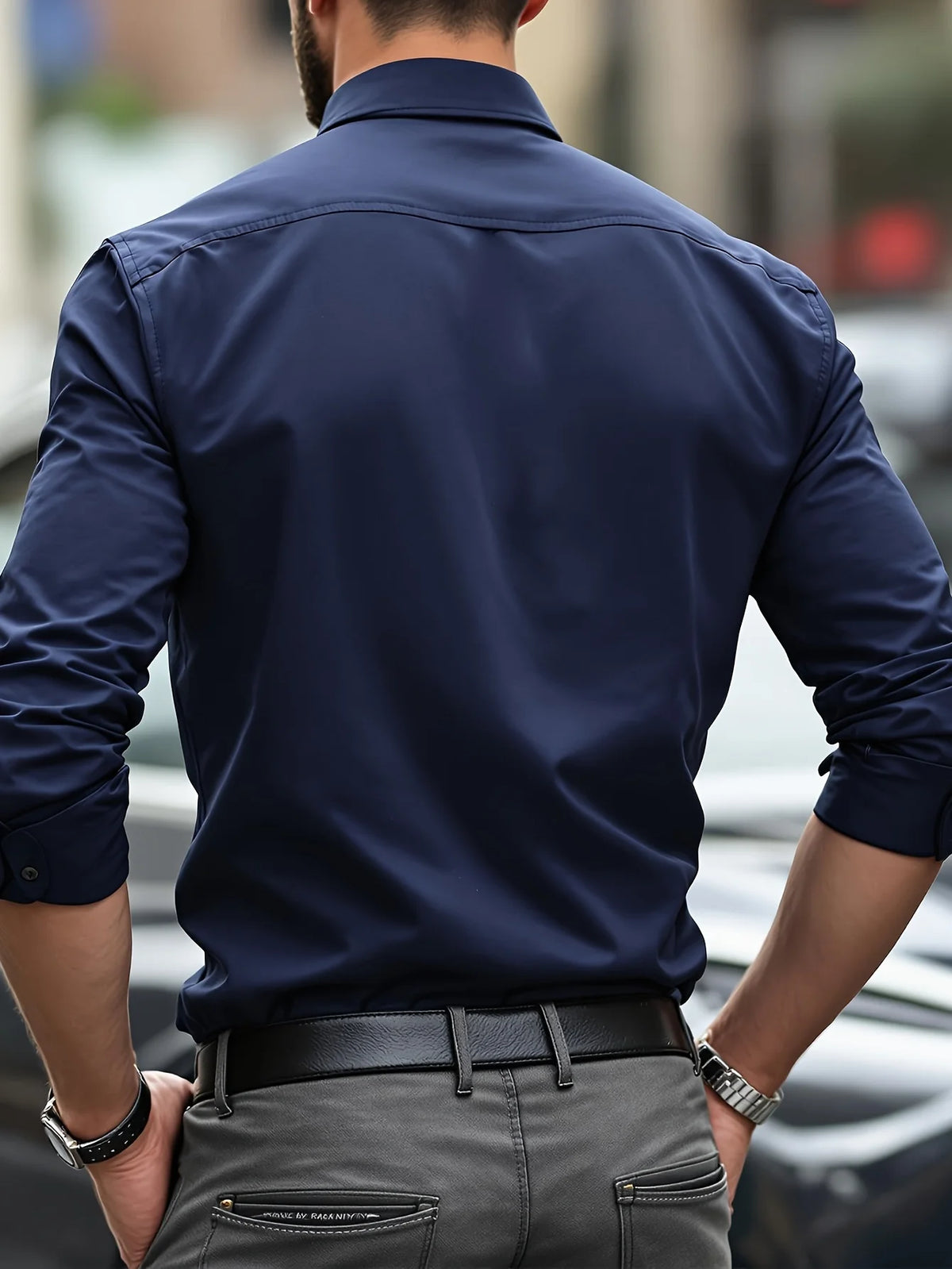 Classic Long-Sleeve Dress Shirt