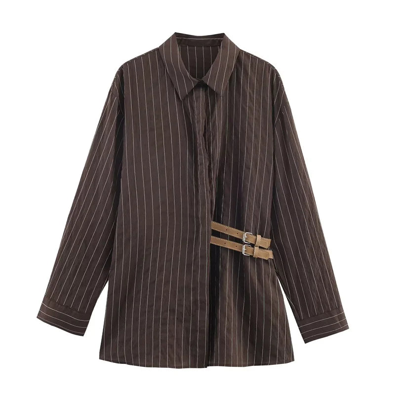 Warm-Stripe Long-Sleeve Shirt