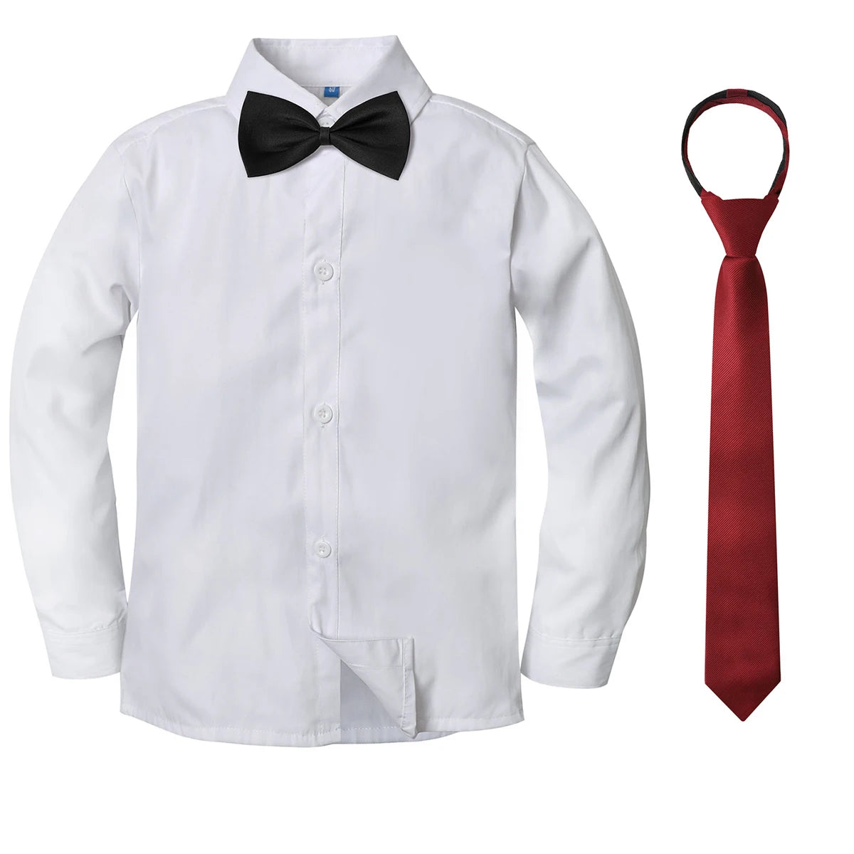 Long-Sleeve Dress Shirt & Bow Tie