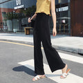 Pleated Wide-Leg Summer Trousers