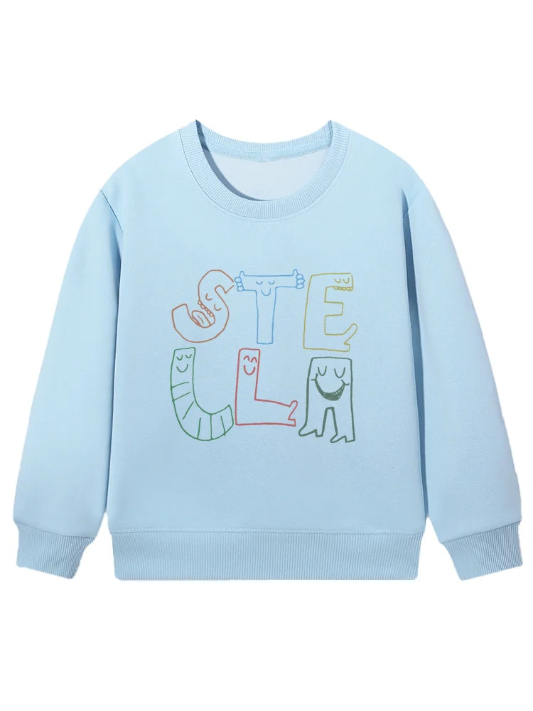 Cartoon Cotton Long-Sleeve Pullover