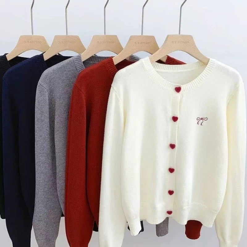 Bow Detail Knit Cardigan