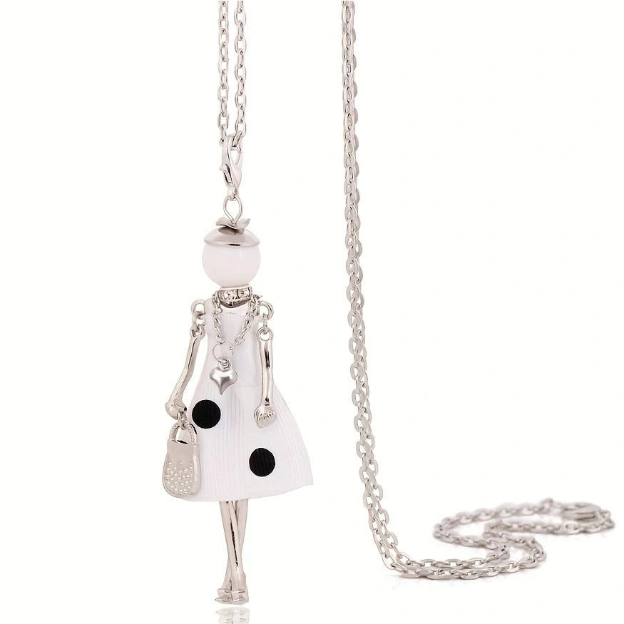 Decorative Long Pendant Necklace