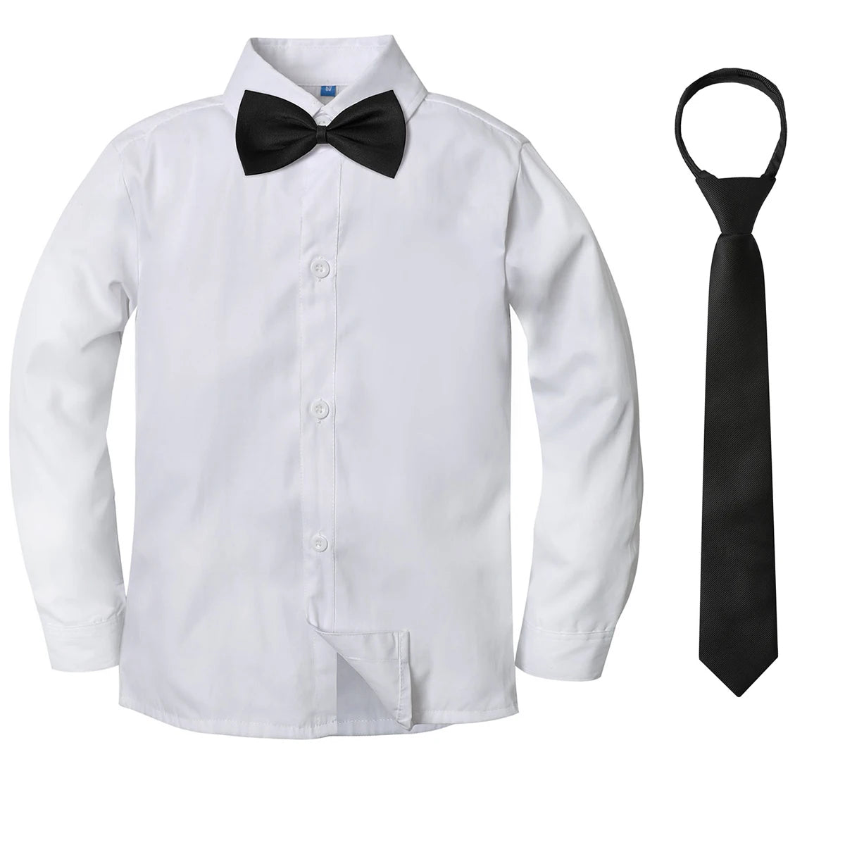 Long-Sleeve Dress Shirt & Bow Tie