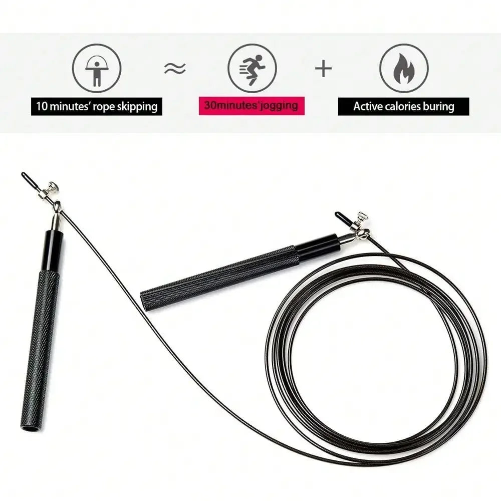 Adjustable Alloy-Handle Jump Rope
