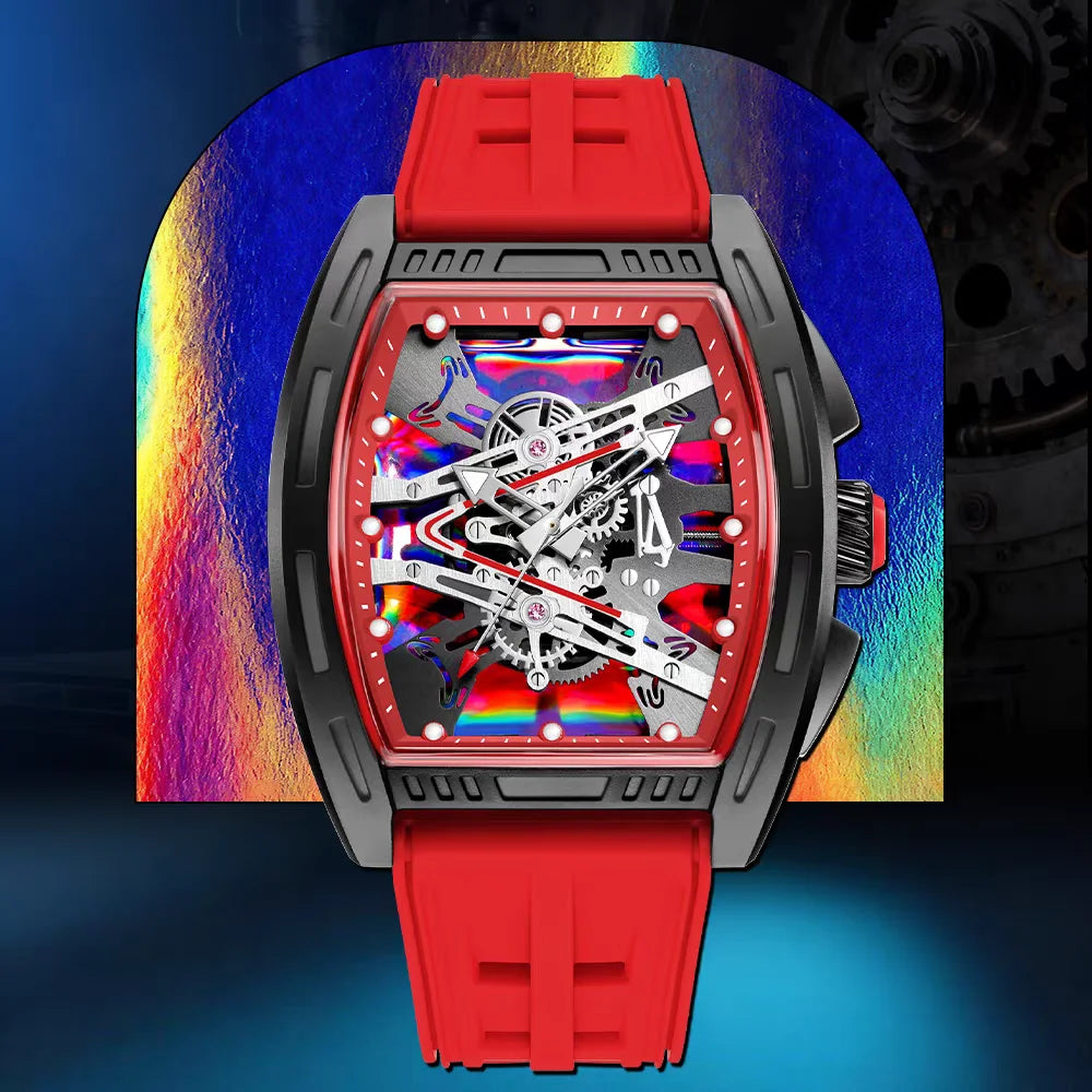 47 mm Silicone-Strap Quartz Watch