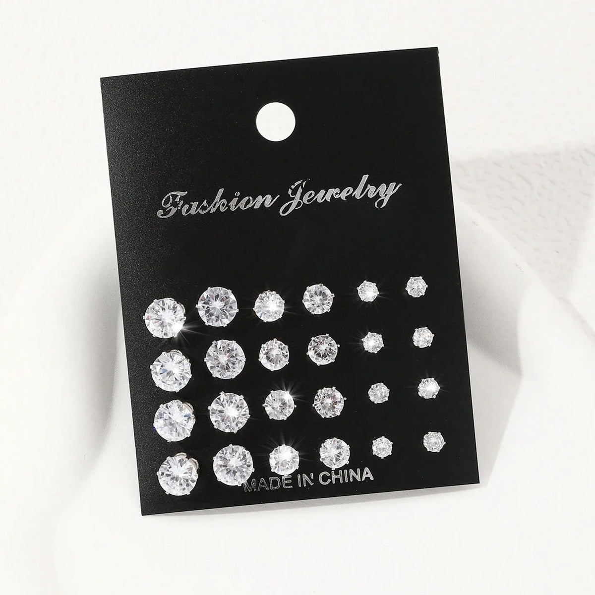 Twelve-Pair Sparkle Stud Set