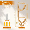Wooden Yoga Mat Wall Rack Pair
