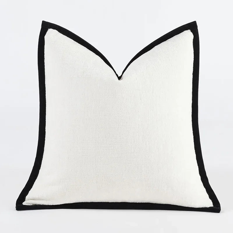 Solid Chenille-Style Cushion Cover